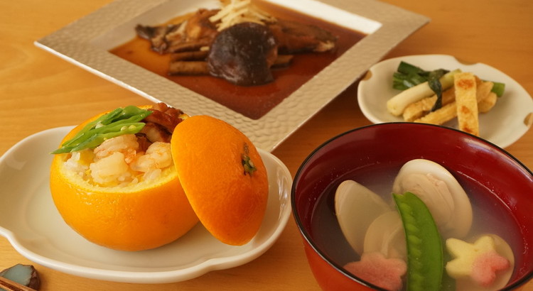 カレイの煮付け黄金比教えます&蛤の潮汁&わけぎとカリカリ油揚げ&蒸寿司