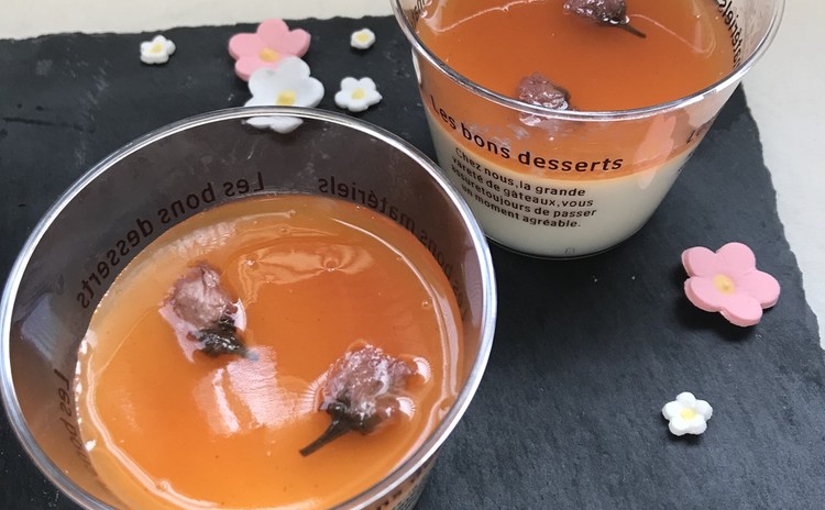 抹茶ガトーショコラと桜のみるくぷりん