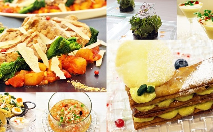 豚ヒレグリルりんごと春野菜ソース・ミルフィーユピスターシュ🌸お土産付