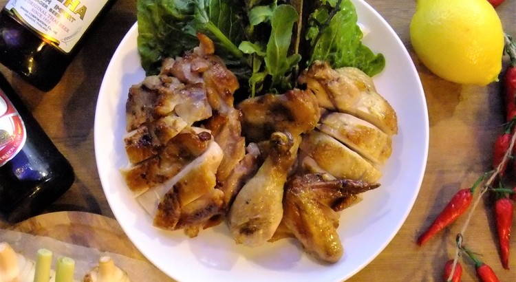 プロ直伝♪食事付★ローストチキンの基本1/2羽丸ごと(ガイヤーン編)