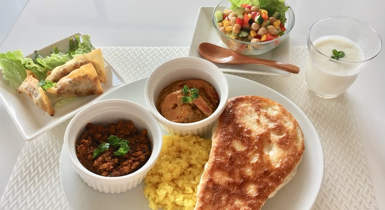 【スイーツorお土産付】2種のカレー♪インド料理メニュー全7品♪