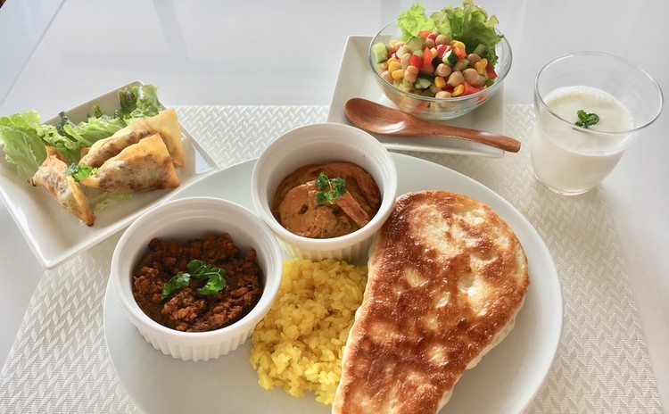 【スイーツorお土産付】2種のカレー♪インド料理メニュー全7品♪