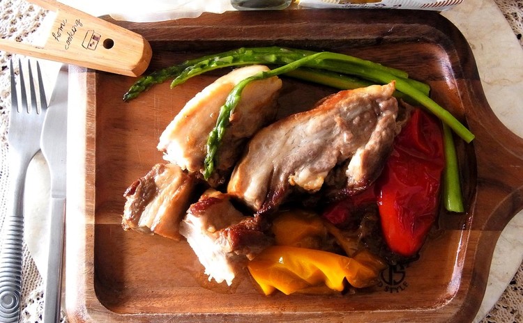 お肉トロトロ!豚バラ肉のブレゼ 定番のボンゴレとデリ風ホットサラダ