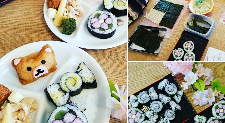 断面のきれいな飾り巻き寿司レッスン(ランチ・お土産つき)