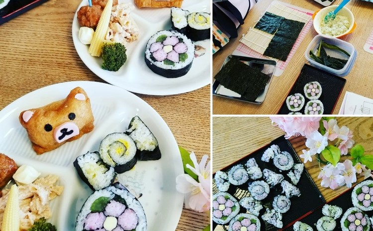 断面のきれいな飾り巻き寿司レッスン(ランチ・お土産つき)