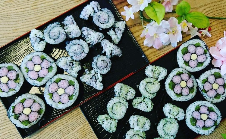 断面のきれいな飾り巻き寿司レッスン(ランチ・お土産つき)