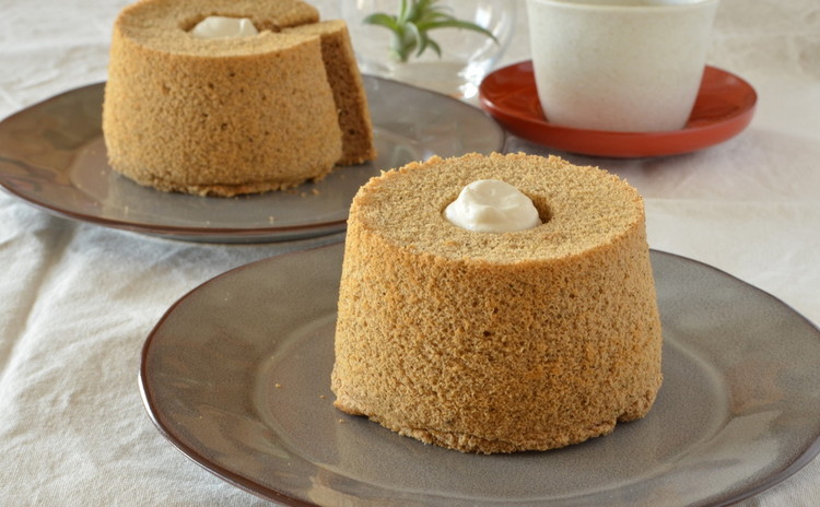 【リクエスト】ほうじ茶のシフォンケーキ