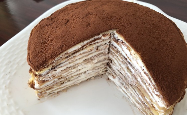 チョコレートクリームココアのミルクレープレッスン