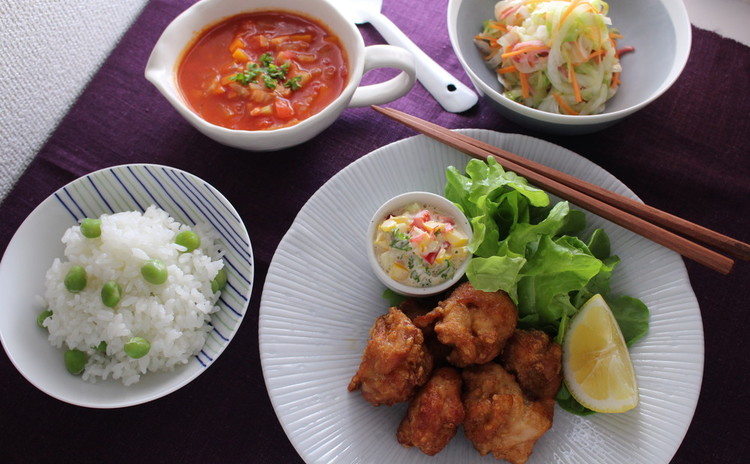 嫁活料理教室♪とりの唐揚げ