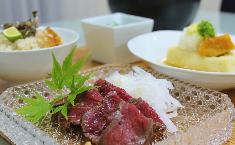 赤身肉礼讃!牛のたたき&鮎飯&揚げ出し豆腐他レッスン