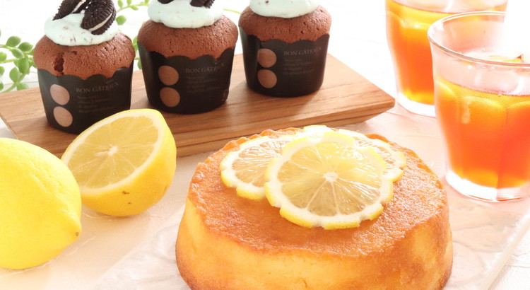 1分ケーキ❤プロの手抜きテク!レモンケーキとチョコミントケーキ