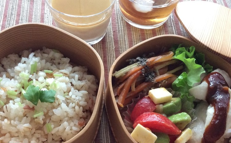 杉田梅を使った梅づくし弁当♪ 自家製「梅みりん」「ささみの梅味噌添え」
