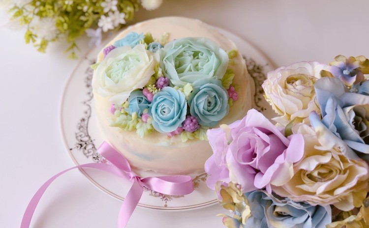 まるで生花のような透明感♡フラワーケーキ応用レッスン