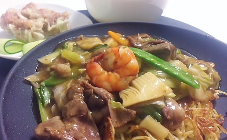 【初リバイバル】思わずうなる豊田式あんかけ焼きそば&垂涎豚肉焼売&完熟トマトの卵スープ