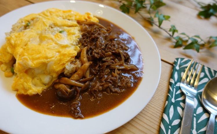 おうちで洋食屋さんの味!絶品ハッシュドビーフとふわとろオムライス
