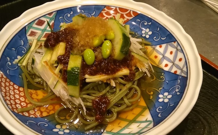 さっぱり美味しい大根胡瓜辛味噌そば