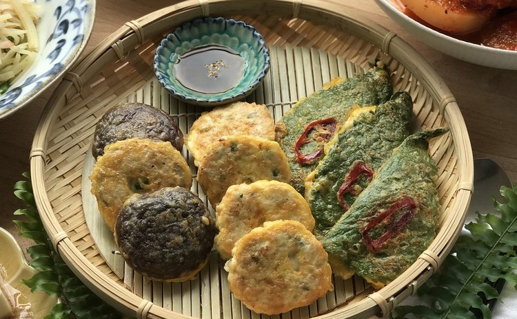 韓国の健康食卓! さばの煮物、三種ジョン、エゴマの葉っぱキムチなど