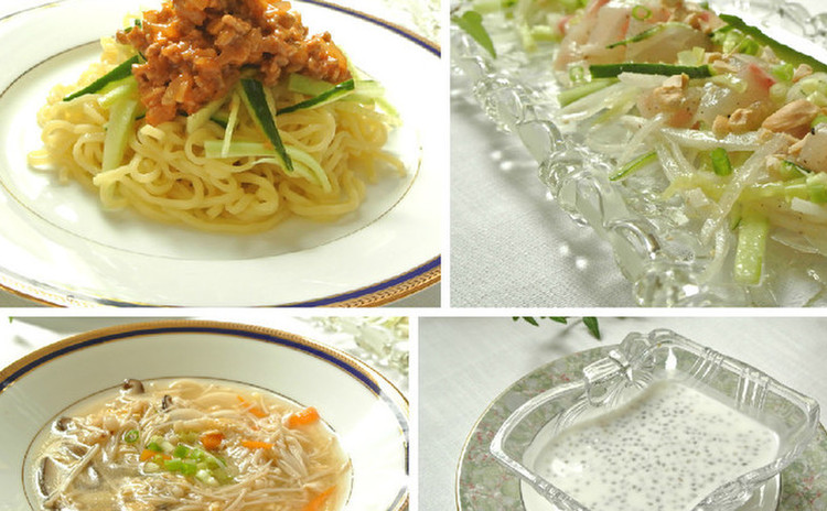 お家で美味しいジャージャー麺と酸辣湯を作りましょう♫