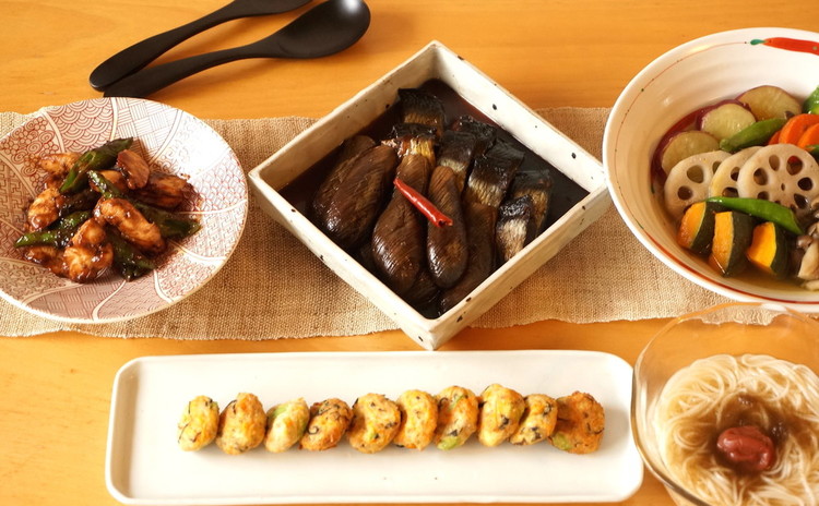 <子連れ限定>京都のおばんざいシリーズ!鰊茄子&京がんも&万願寺唐辛子!