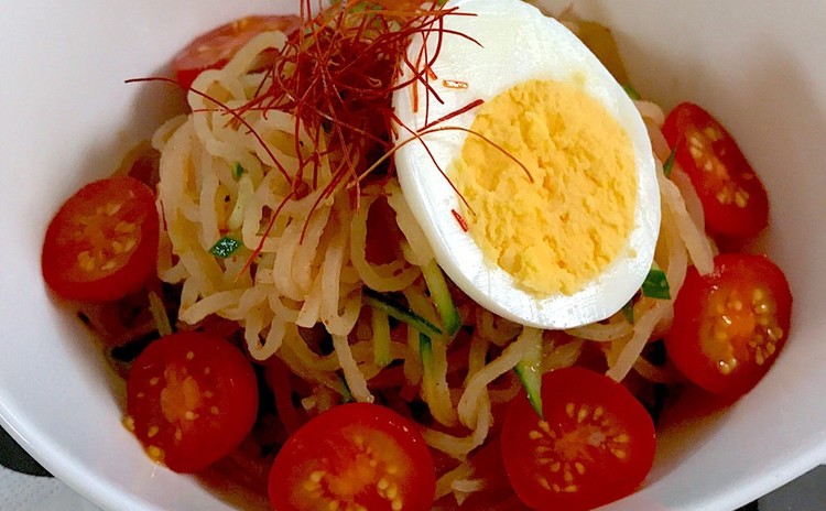 麺祭り第2弾☆身体嬉しい野菜たっぷりビビン麺の韓国料理プレート全6品