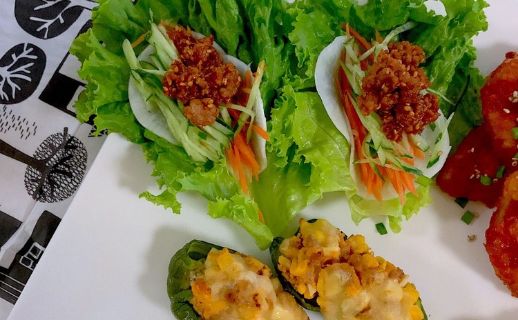 麺祭り第2弾☆身体嬉しい野菜たっぷりビビン麺の韓国料理プレート全6品