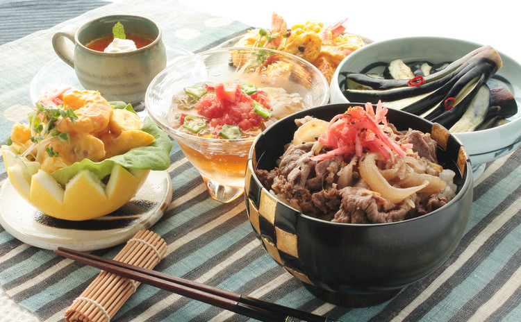 丼ぶり、フレンチ、清涼和食!真夏の美味しさ欲張りコラボレーション献立。