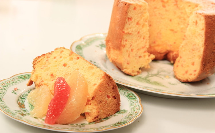 ふわふわシトラスシフォンケーキ&チェリーのクランブルケーキ