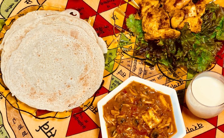 少ないスパイスで簡単本格的インドカレーとグルテンフリーのチャパティ