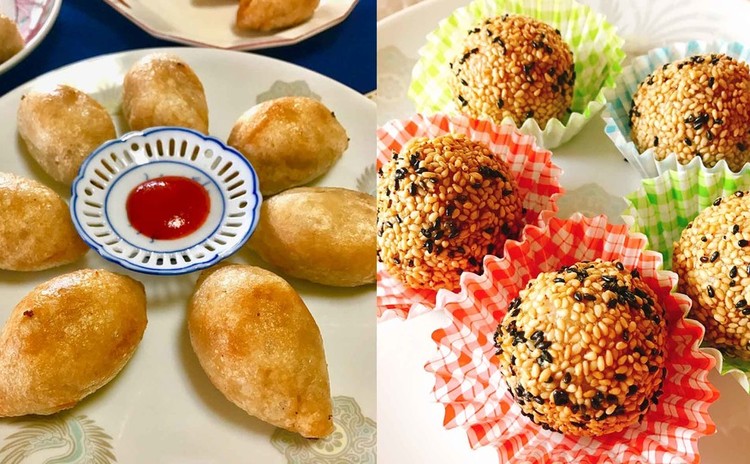 集中レッスンで作るハムスイコ&ゴマ団子