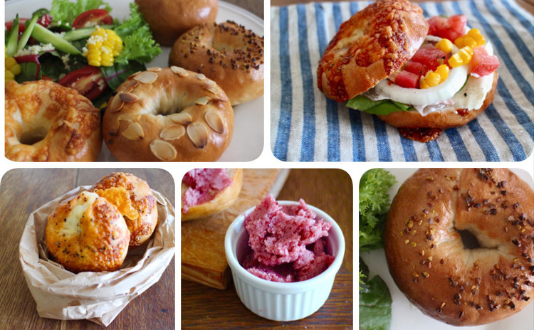 *天然酵母でbagel party!!*楽しくおいしく作りましょう!!6種類のベーグルとフルーツディップも作ります!(ランチ付)*インスタントドライイーストでの置き換えもお伝えできます*