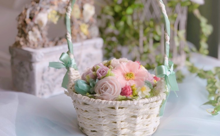 まるで生花のような透明感♡テキスト付きフラワーケーキ基礎レッスンⅡ