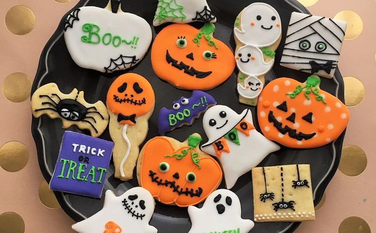 ハロウィンアイシングクッキーレッスン