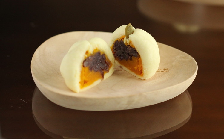 10月/秋の和菓子♬ 「栗餡どら焼き」と「かぼちゃの薯蕷饅頭」