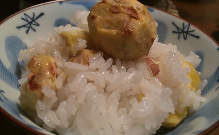 リクエスト☆秋の味覚を味わおう☆生栗むいて栗ごはん