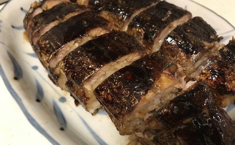 さんまのお寿司と小鉢で秋のお集まり料理