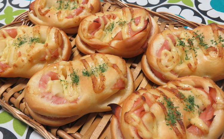 ランチ付き☆白神こだま酵母で作る「ちくわパン&ハムマヨ」