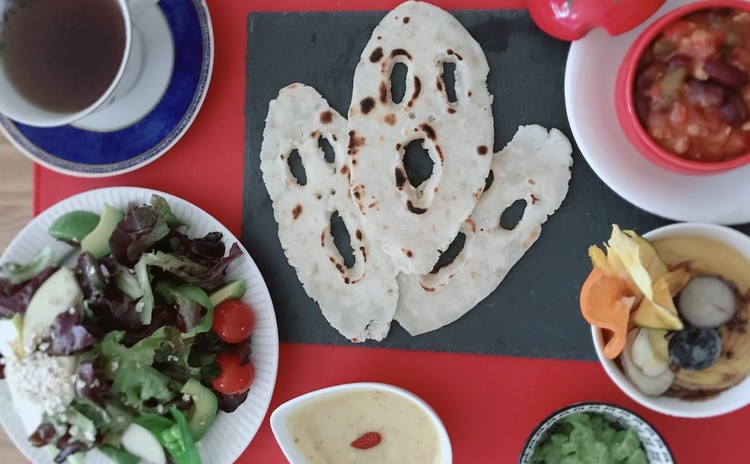 Halloweenプリン&ポタージュ&動物性食品不使用チリコンカン&米粉ナンのレッスン