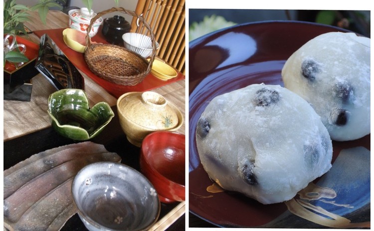 おうち和菓子②塩豆大福作り:お餅と団子の和食卓文化と秋の和食卓盛り付けレッスン【日本和食卓文化マイスター1day入門講座】11月