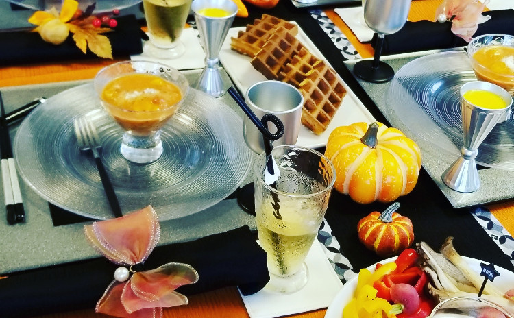bonnecuisine半年記念☆30分で5品特別編 ハロウィンパーティーをしましょうレッスン【シークレットお土産つき】