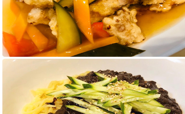 タンスユク탕수육ジャジャン麺짜장면