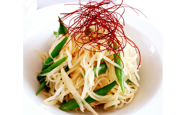 【砂糖不使用★ヘルシー中華】①捏ねない!包まない!手が汚れない!簡単ふわふわ菊花焼売 & 野菜料理2品(②じゃが芋のシャキシャキ炒め、③絶品中華風トマトサラダ)