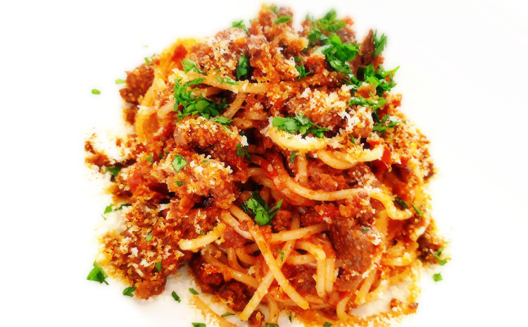【砂糖不使用★ヘルシー洋食】①濃厚ミートソース/スパゲッティボロネーゼ、②コンソメ不使用&超時短飴色玉ねぎで作る『オニオングラタンスープ』、③にんじんサラダ/キャロットラペ※9月オープン特別価格