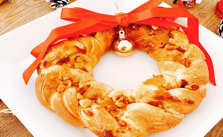 メープルバターナッツのクリスマスツリーパン
