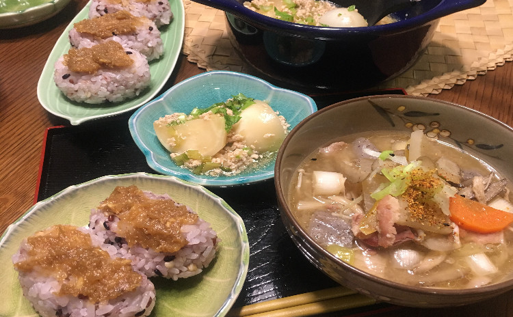 根菜を食べ尽くそう!雑穀にぎりと常備菜