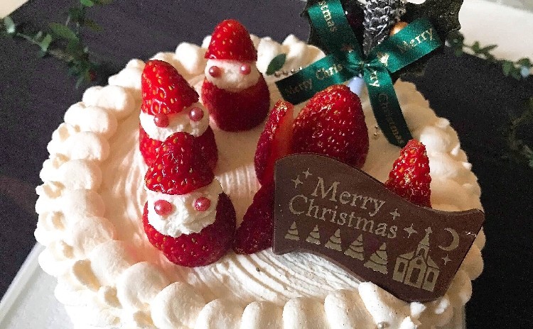 クリスマス 1ホールお持ち帰り!デコレーションケーキ
