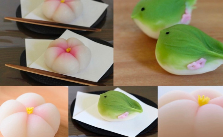 1月/ちょっと餡に手を加えてリニューアル!もちもち「福梅」とキュートな「春告げ鳥」
