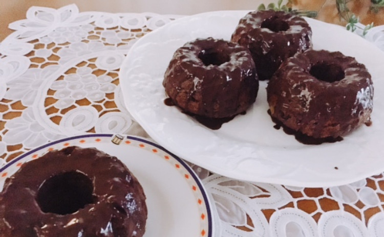 ホシノ丹沢酵母で作るチョコと愛情たっぷりのクグロフチョコをバレンタインに 可愛いクグロフチョコ(10㎝)2個・クグロフチョコ大(18㎝)1台分(小6個分)生地・クグロフチョコ大1個分酵母持帰り付