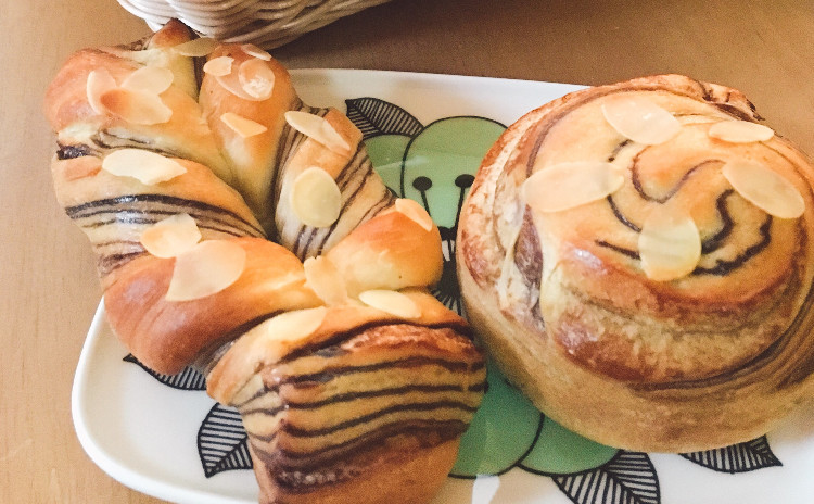 バレンタインに♡ガトーショコラ&チョコマーブルパン! ケーキとパンの復習セット付き