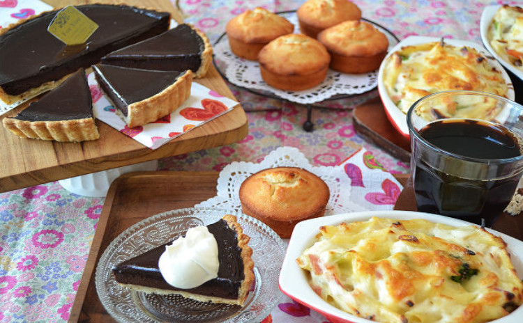 ♡バレンタインにいかがですか?みっちり!濃厚なめらかチョコタルト&香り豊かなココナッツのフィナンシェ&冬はこれ!牡蠣のホワイトグラタン