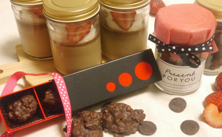 バレンタインレッスン❤︎アーモンドロシェ&チョコブリュレ